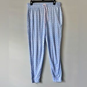 ROUDELAIN Women's Printed Dot Super Soft Jogger Pajama Pants Size Medium